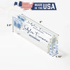 Personalized Acrylic Desk Nameplate with Elegant Blue Floral Design - Ideal Gift for Professionals and Home Offices - Image 10