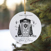 Personalized First Christmas Ceramic Ornament with Custom Address & Names – Premium Handmade Holiday Décor Gift - Image 10