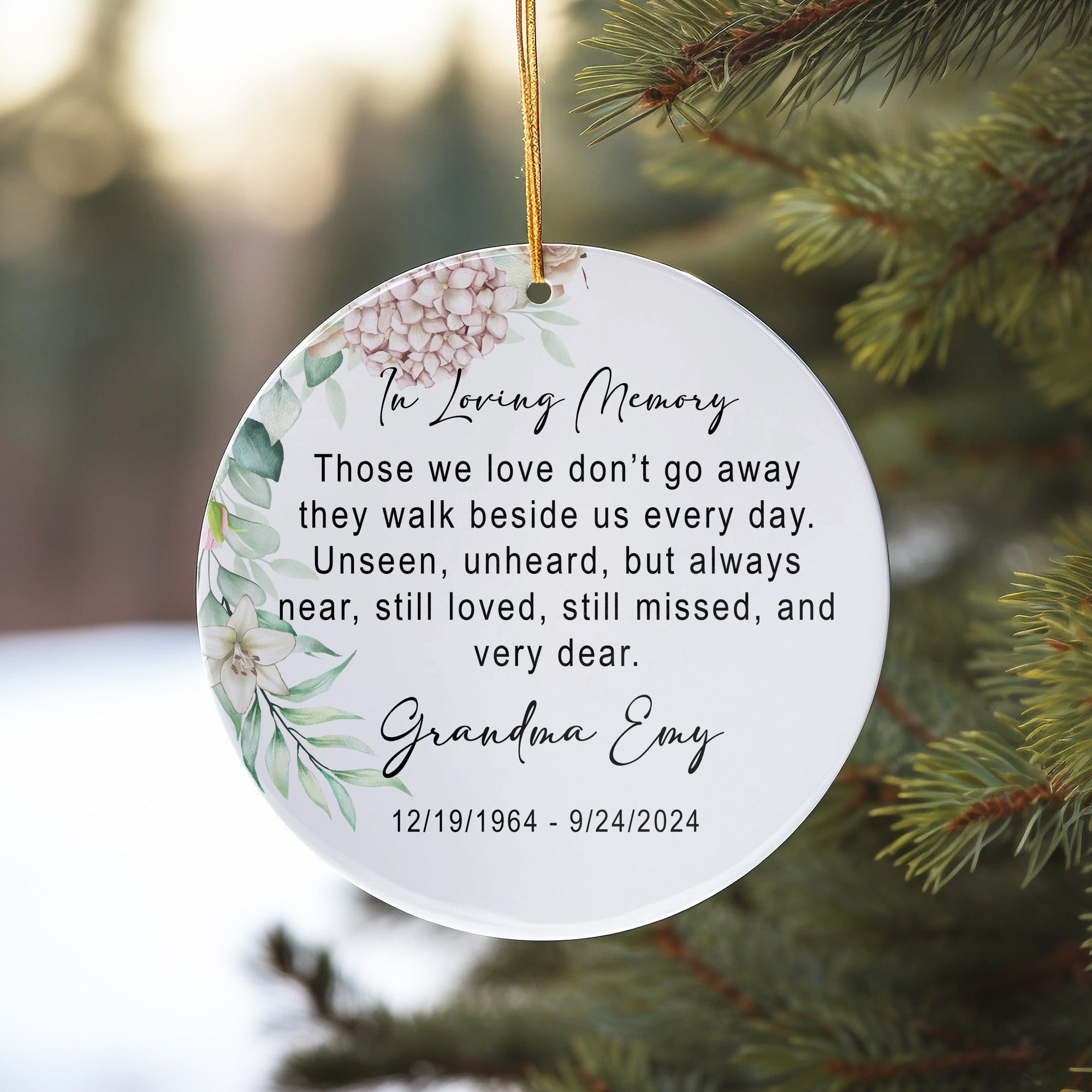 Personalized Memorial Ceramic Ornament – Custom In Loving Memory Keepsake for Cherished Ones - Image 10