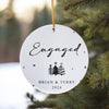 Personalized "Engaged" Ceramic Ornament - Custom Christmas Keepsake Gift for Couples 2024 - Image 10