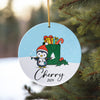 Personalized Penguin Christmas Ornament 2024 - Custom Ceramic Keepsake for Holiday Gift Giving - Image 10