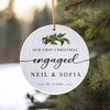 Celebrate Your First Christmas Engaged with Personalized Ceramic Ornament - Custom Names & Dates - Image 10
