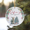 Personalized Baby's First Christmas Ceramic Ornament 2024 - Cute Bunny & Tree Design - Custom Gift for Newborns and Parents - Image 10