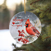 Personalized Cardinal Ceramic Ornament - Handcrafted Memorial Keepsake with Heartfelt Message for Loved Ones - Image 10