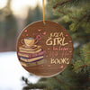 Personalized Ceramic Ornament - "Just a Girl in Love with Her Books" - Perfect Gift for Book Lovers, Handmade Craftsmanship - Image 10