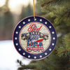 Personalized "God Bless the USA" Ceramic Ornament - Patriotic Star Design Keepsake - Image 10