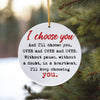 Personalized "I Choose You" Heartfelt Ceramic Ornament – Handcrafted Love Keepsake for Weddings, Anniversaries & Special Moments - Image 10