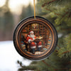 Personalized Santa's Christmas Library Ceramic Ornament - Handcrafted Holiday Charm - Image 10