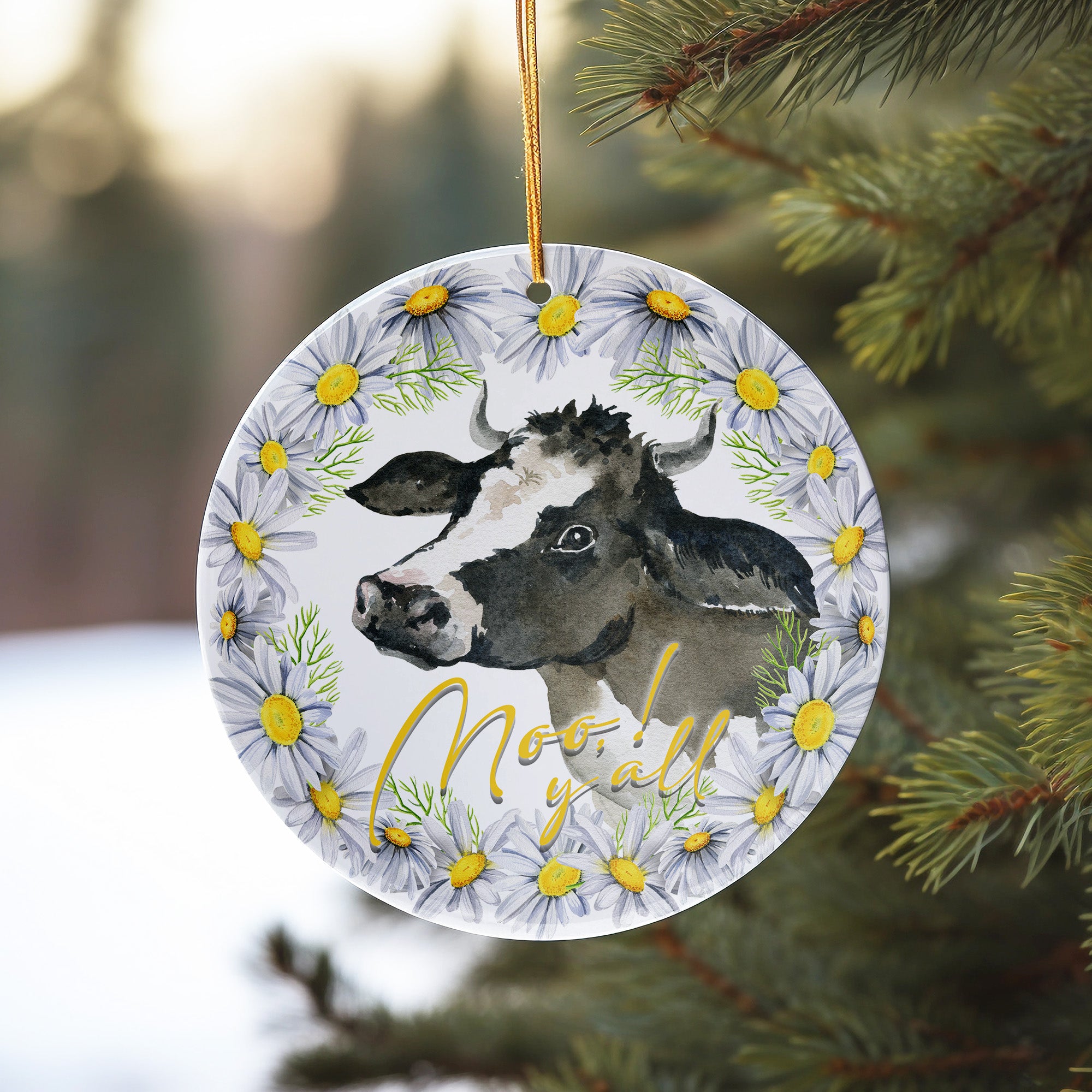 Personalized Ceramic Cow Ornament with Floral Design - Perfect Handmade Gift for Farmhouse Decor and Celebrations - Image 10