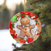 Personalized Gingerbread Man Ceramic Ornament - Handcrafted Christmas Keepsake with Festive Design - Image 10