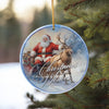 Personalized Santa and Reindeer Ceramic Christmas Ornament – Perfect Holiday Keepsake for Family and Friends - Image 10
