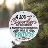 Personalized Ceramic Ornament Keepsake: Celebrating Friendship and Laughter in the Workplace - Perfect 2024 Gift - Image 10