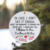 Personalized Love Affirmation Ceramic Ornament – Handcrafted Keepsake Gift for Loved Ones - Image 10