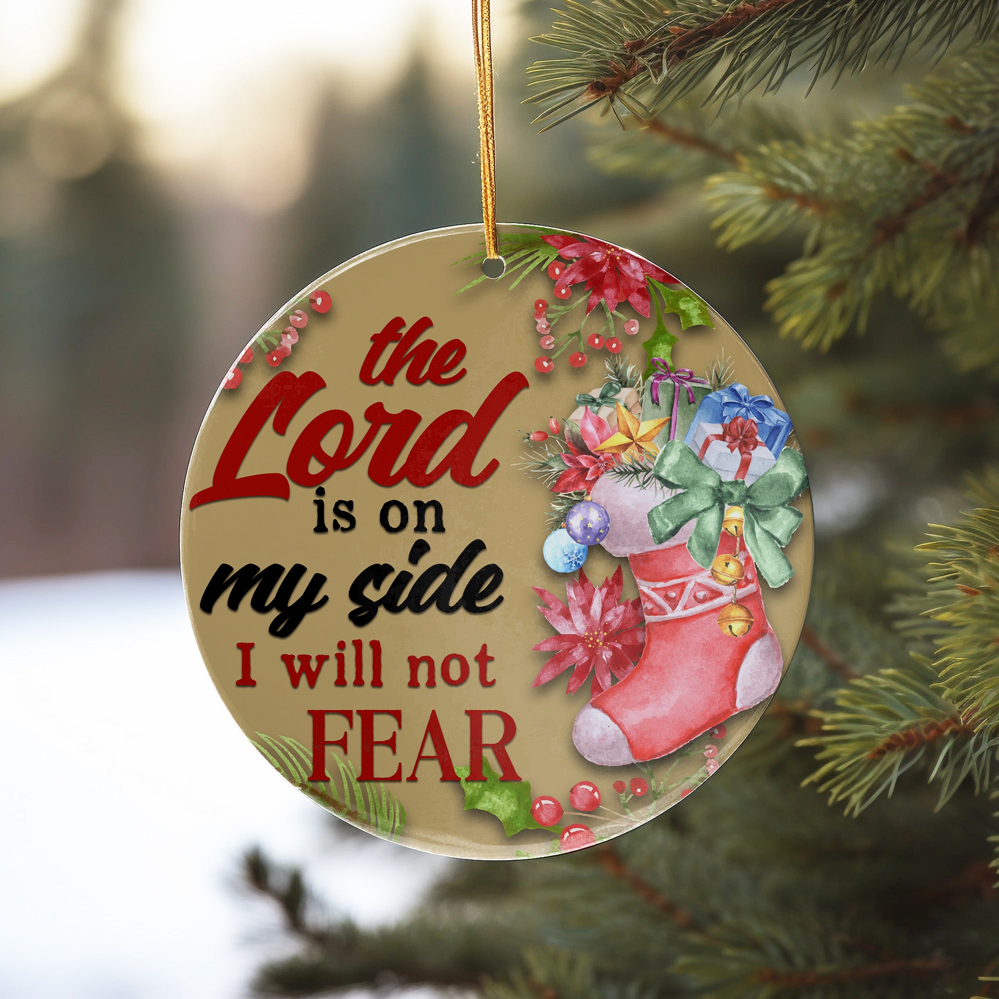 Personalized Christmas Ceramic Ornament with Inspirational Quote – Handmade Holiday Gift for Loved Ones - Image 10