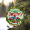 Personalized Merry Christmas Ceramic Ornament - Handcrafted Gift with Custom Options for a Festive Touch - Image 10