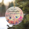 Personalized Ceramic Ornament for Granddaughters - Heartfelt Gift with Butterflies and Floral Design - Image 10