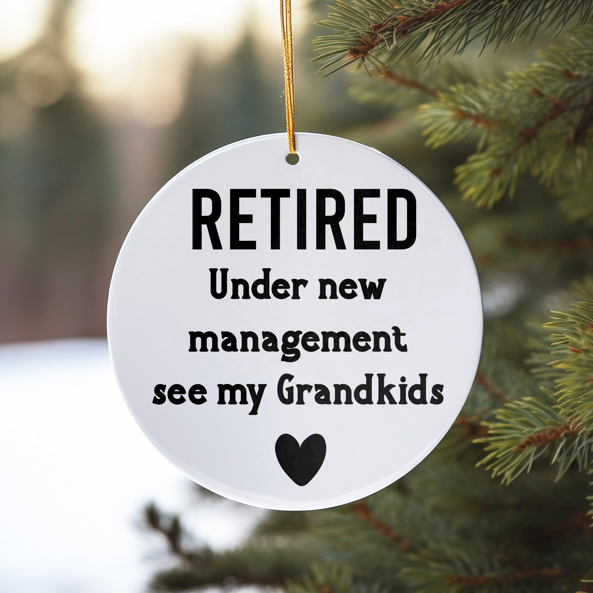 Personalized Retired Ornament - Heartfelt Ceramic Keepsake for Grandparents - Customizable Gift for Retirement Celebrations - Image 10