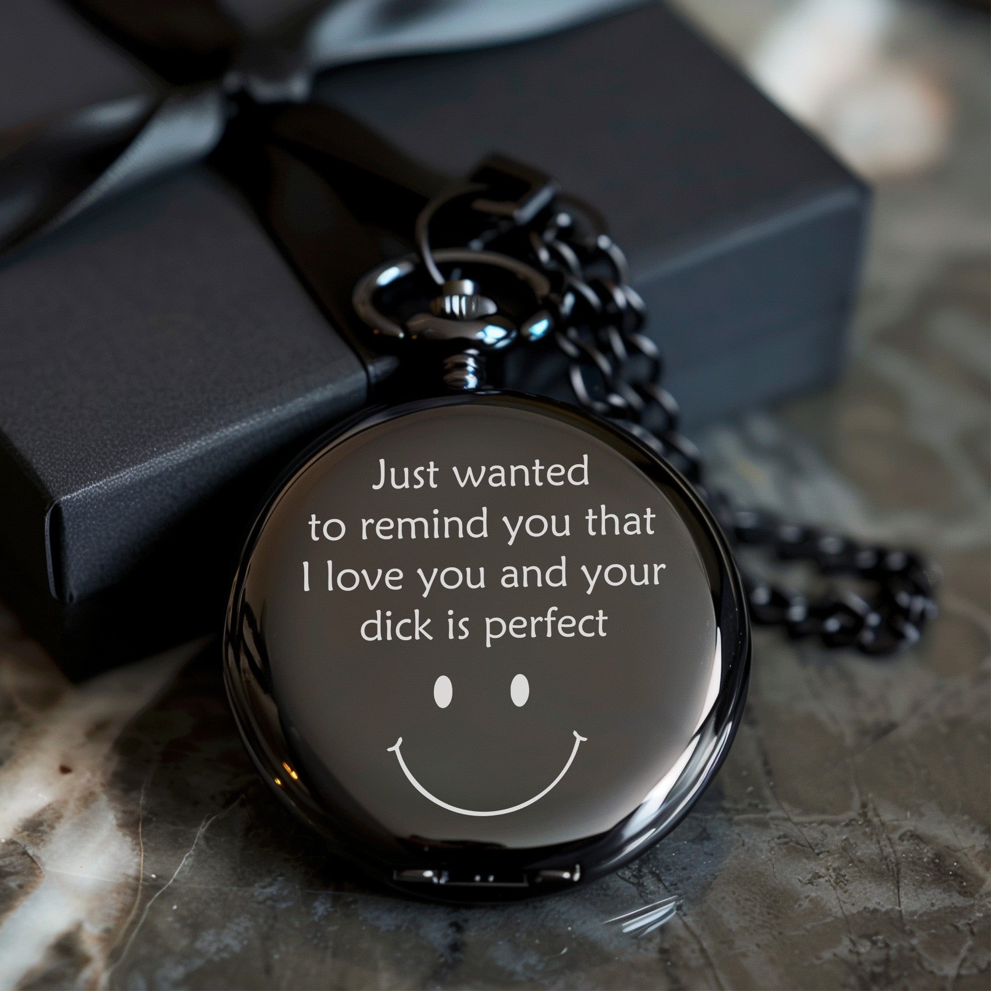Elegant Personalized Pocket Watch with Heartfelt Message – Unique Gift for Him or Her - Image 10