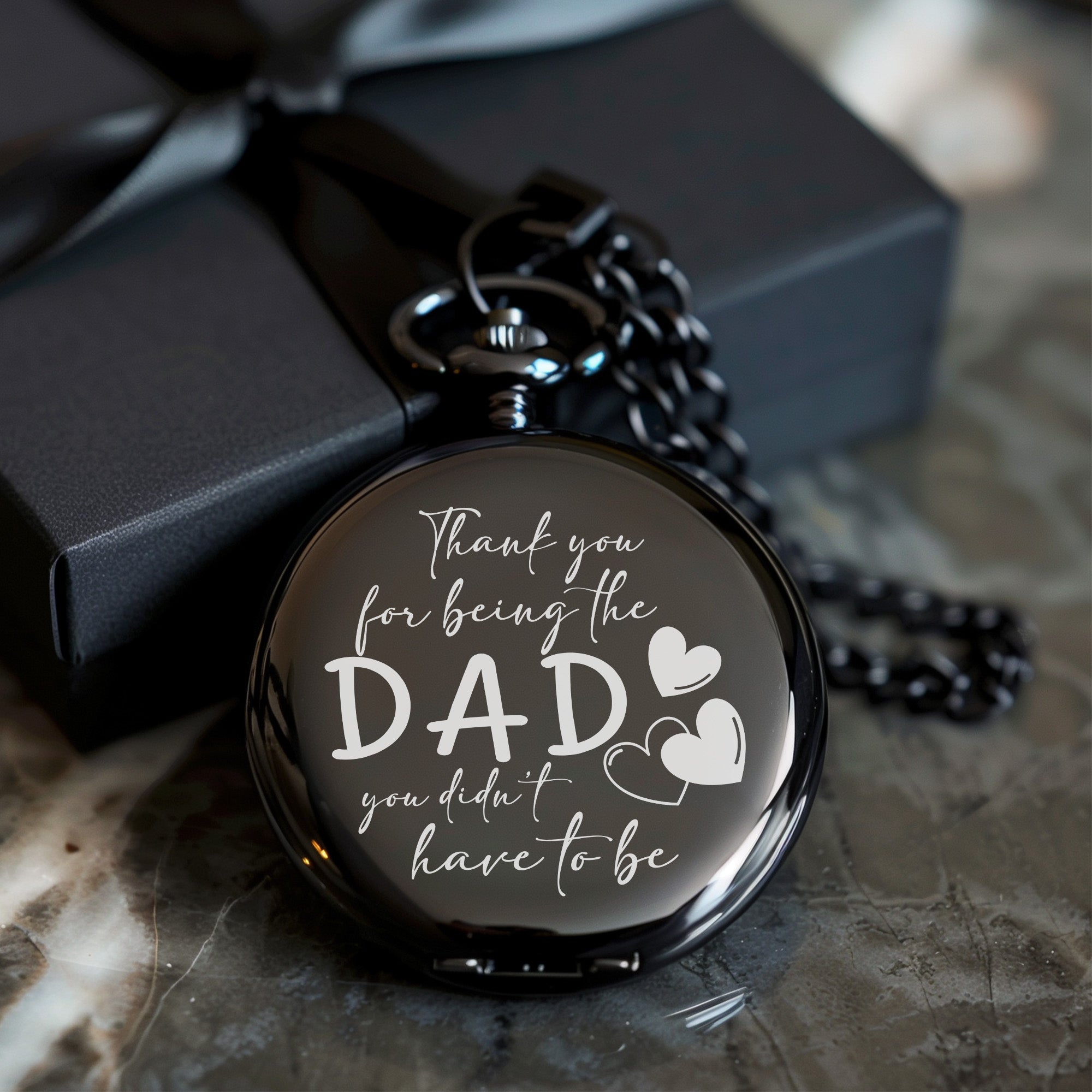 Personalized Engraved Pocket Watch for Dad - Thoughtful Gift for Stepfathers, Foster Dads & Mentors - Image 10
