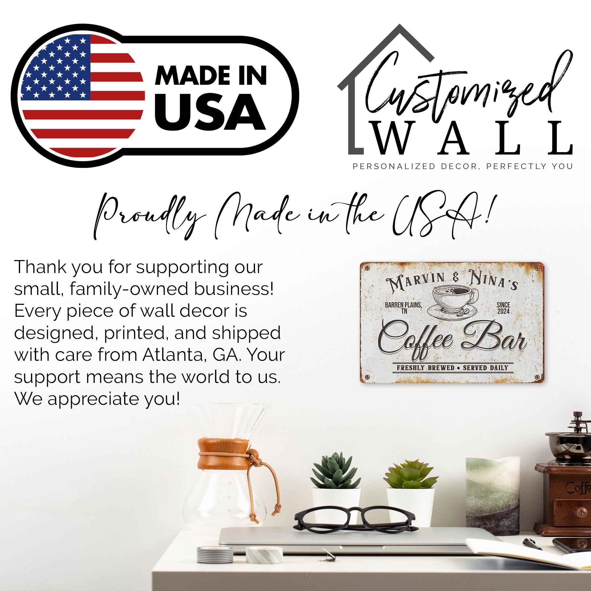 Personalized Veteran Metal Sign – Customizable Wall Art for Honoring Service with Eagle & Flag Design - Image 10