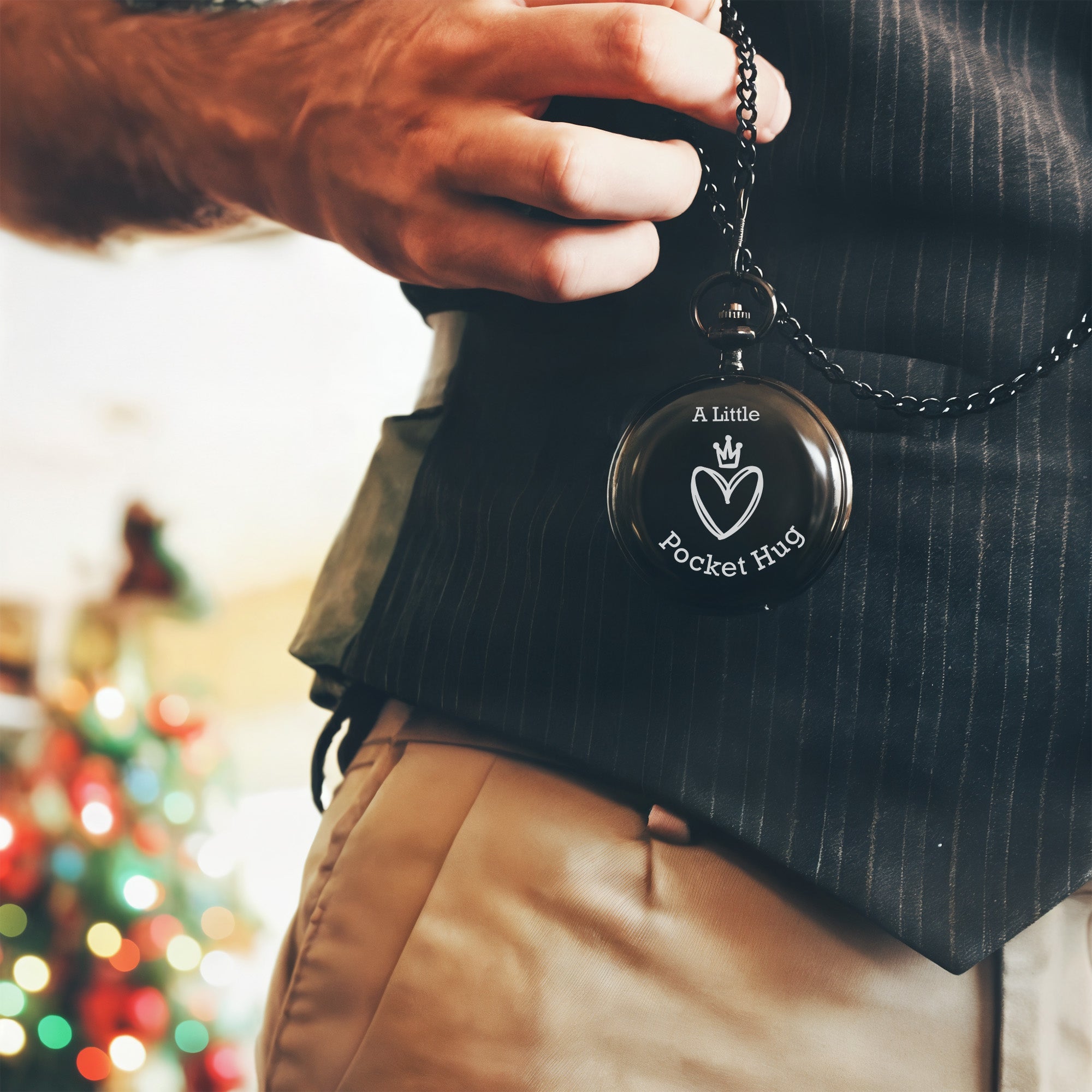 Personalized Pocket Hug Keepsake Watch – Custom Engraved Gift for Loved Ones, Heartfelt and Unique - Image 11