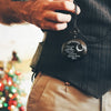 Personalized Engraved Pocket Watch for Girlfriend with Romantic Moon & Stars Design - Image 11