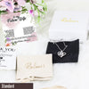 Future wife gift box with sterling silver pendant necklace and personalized message card; the perfect fiancé gift care package for birthday