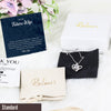 To my future wife necklace, gift for girlfriend; fiancé gift for her with personalized message card and spa box; to my soulmate necklace