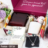 Farewell gift for coworker, goodbye gift for female friend, sterling silver necklace with personalized message card & spa gift box