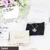 Farewell gift for coworker, goodbye gift for female friend, sterling silver necklace with personalized message card & spa gift box