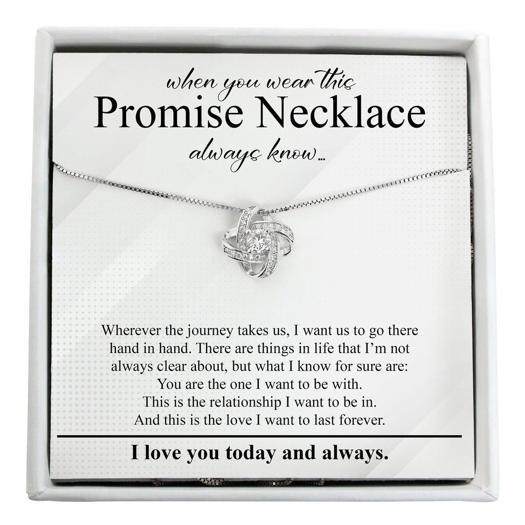 Pinky promise necklace sterling silver necklace gift for her romantic jewelry; unconditional love personalized message card, spa gift box