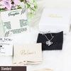 Personalized Sterling Silver Pendant Necklace with Sentimental Message Card – Unique Gift for Daughter, Dainty Charm Necklace for Women