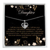 Elegant Sterling Silver Pendant Necklace with Heartfelt Message Card – Perfect Gift for Daughter, Includes Spa Gift Box Set