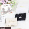 Heartwarming Silver Necklace with Custom Pendant & Sentimental Message Card - Elegant Gift Set with Scented Candle, Bath Bombs and More