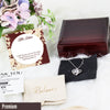 Elegant Sterling Silver Necklace with Custom Pendant & Message Card, Beautifully Gift-Wrapped, Perfect Spa Gift Set for Sister