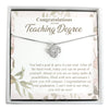 Congratulate a Teaching Degree Graduate with Unique Jewelry & Spa Gifts for a Promising Career, Sterling Silver Knot Necklace Gift Set