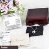 Wedding Anniversary Gift for Wife | Dainty Silver Charm Necklace with Personalized Message Card | Unique Gift Box for Her & Self Care Set