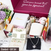 Delicate Silver Necklace with Personalized Message Card – Heartfelt Gift for Daughter, Unique Silver Jewelry in Elegant Gift Set